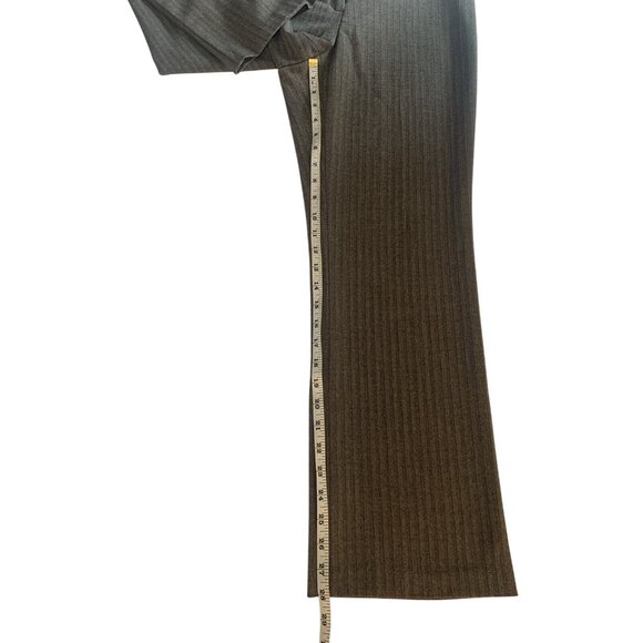 East 5th Womens Brown Pinstripe Polyester Blend Trousers Size 4P - Picture 5 of 9
